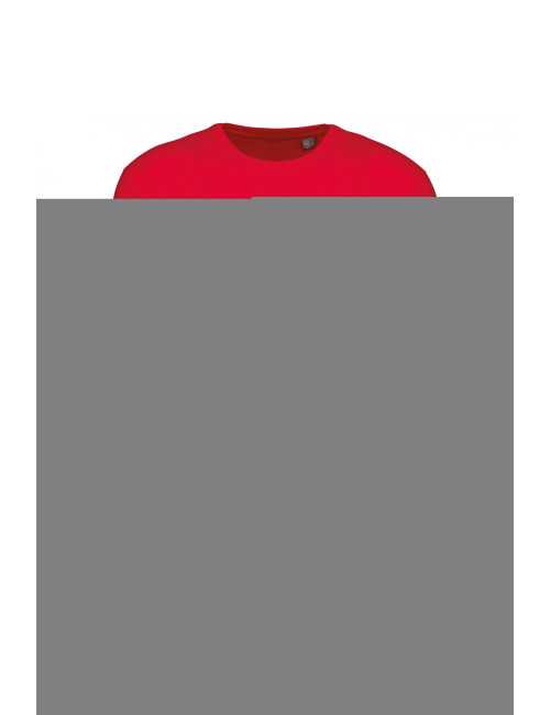T-shirt coton BIO col rond unisexe KARIBAN (K3025) rouge de face 