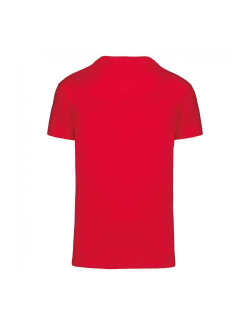 T-shirt coton BIO col rond unisexe KARIBAN (K3025) rouge de dos 