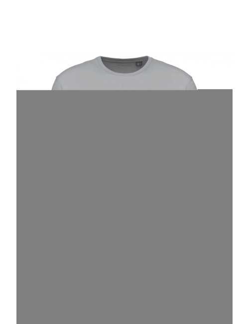 T-shirt coton BIO col rond unisexe KARIBAN (K3025) gris clair de face 