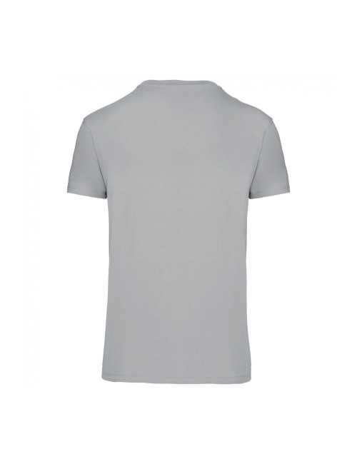 T-shirt coton BIO col rond unisexe KARIBAN (K3025) gris clair de dos 