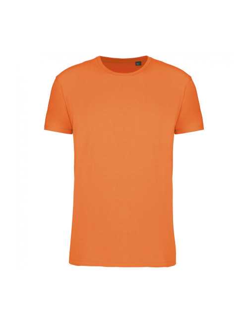 T-shirt coton BIO col rond 190gr unisexe KARIBAN (K3032) orange de face 