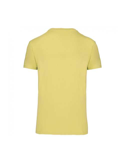 T-shirt coton BIO col rond 190gr unisexe KARIBAN (K3032) jaune citron de dos 