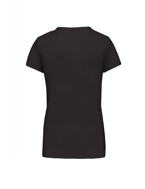 T-shirt Femme Col V KARIBAN (K381) Gris anthracite de dos 