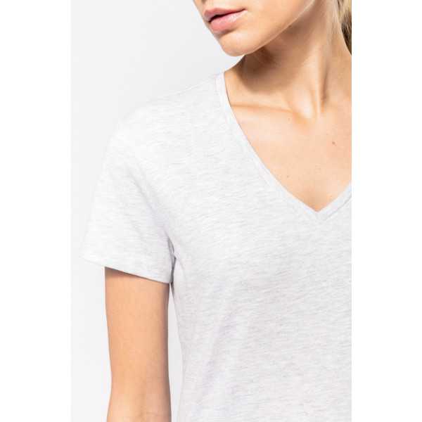 Woman's V-neck T-shirt "Fruit of the loom", (SC61398)