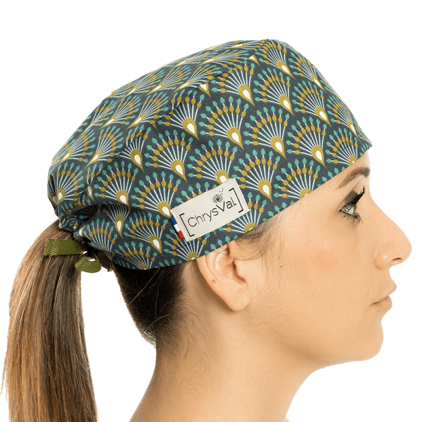 Gorra médica Azul Léon 100% algodón Chrysval (211-659)