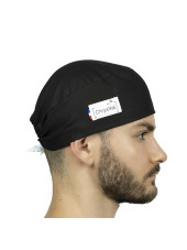 Medical Cap black 100% coton Chrysval (211-273)