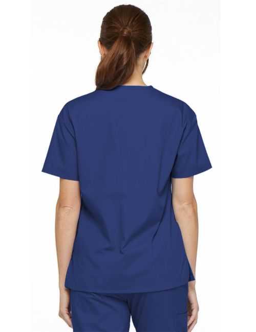 Blusa médica de cuello en V para mujeres, Dickies, 2 bolsillos, Colección "EDS Signature" (86706)