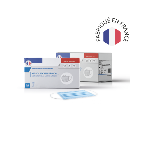 Paquete de 50 - Mascarilla quirúrgica tipo IIR niño (MASQ-CH-ENF)