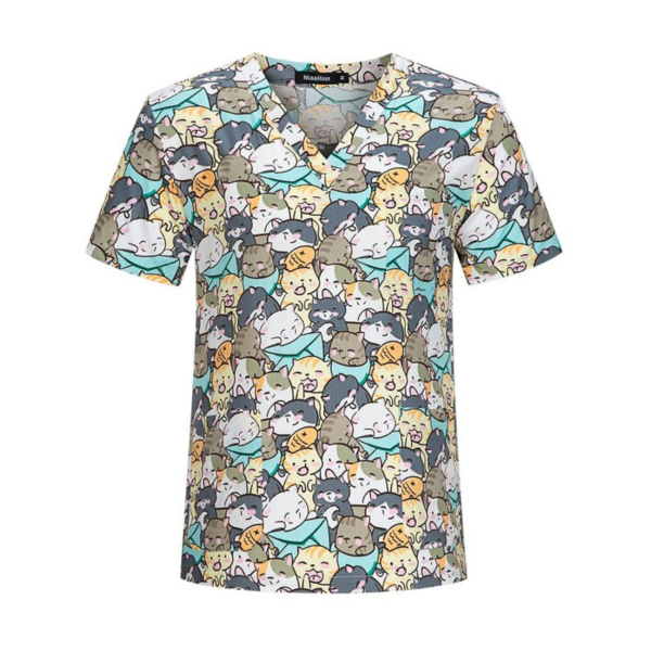 Unisexe Printed Scrub navy teeth (72056)