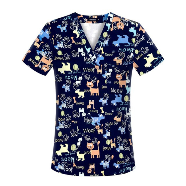 Bata médica unisex estampada "Little Kawai cats" (62029) Bata médica unisex estampada "Little Kawai cats" (62029)