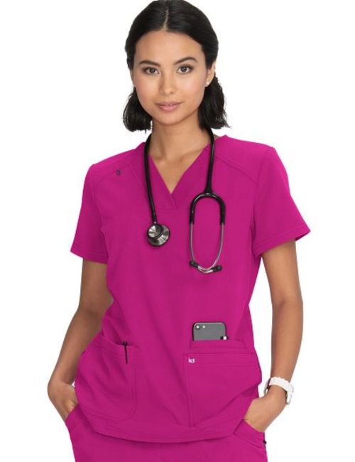 Blouse médicale Femme Koi "Hustle and Heart", 2 poches Koi Next Gen (1019)