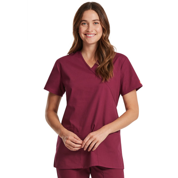 Blouse médicale Cache Coeur Femme, Dickies, collection "EDS signature" (DKE632)