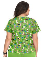 Women's Original Medical Gown "Koala", Koi Collection (384PR)