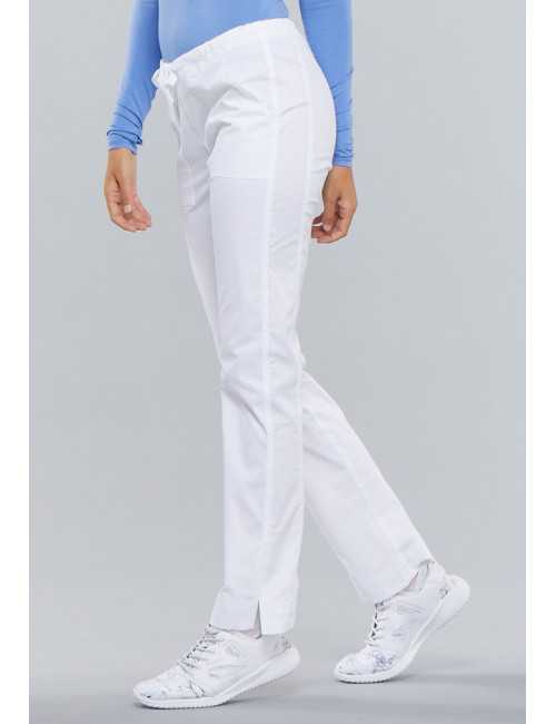 Pantalon médical Femme Cherokee, Collection "Core Stretch" (4203) blanc face