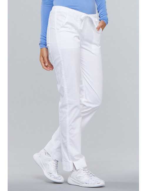 Pantalon médical Femme Cherokee, Collection "Core Stretch" (4203) blanc gauche