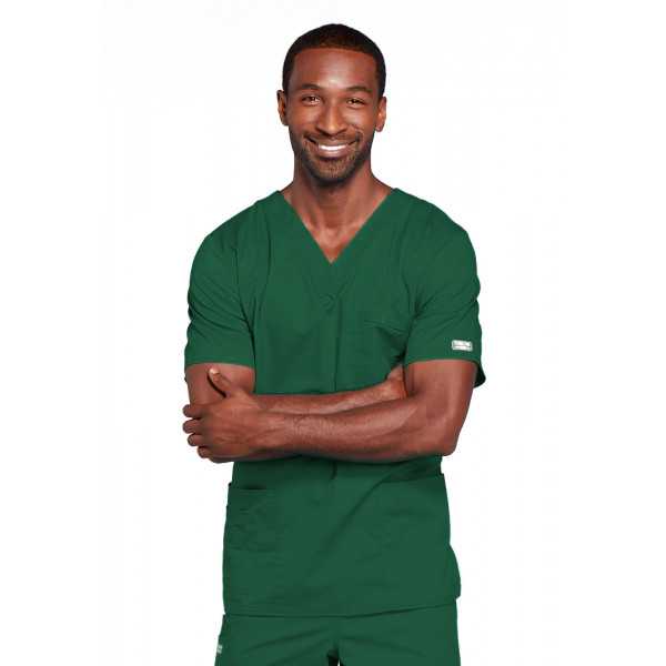 Blouse médicale Unisexe Cherokee, collection "Core Stretch" (4725) vert chirurgien face