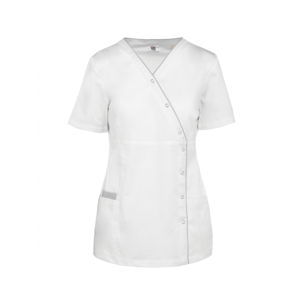 women's medical blouse with press studs (WK506)