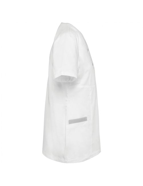 Blusa de mujer de polialgodón, con botones a presión (WK506)