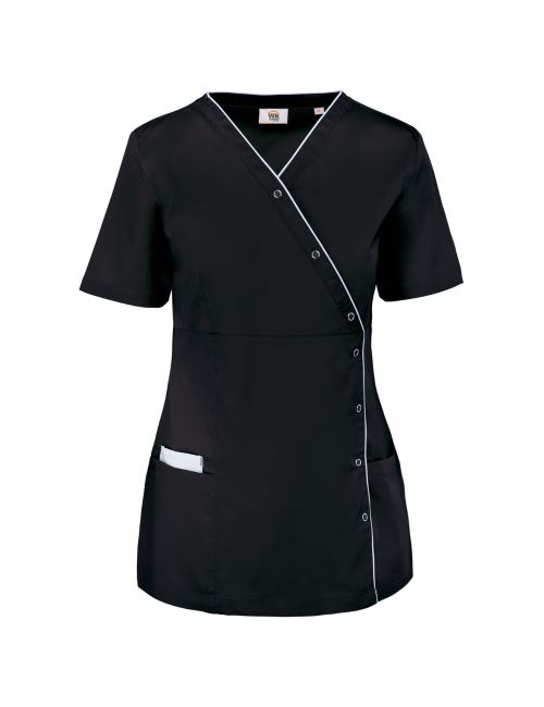 women's medical blouse with press studs (WK506)