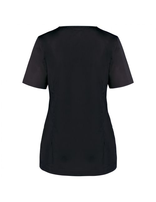 Blouse polycoton femme, avec boutons pressions (WK506)