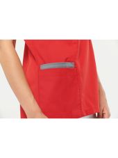 Blusa de mujer de polialgodón, con botones a presión (WK506)