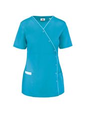 women's medical blouse with press studs (WK506)