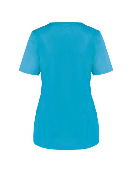 women's medical blouse with press studs (WK506)