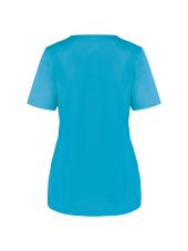 Blusa de mujer de polialgodón, con botones a presión (WK506)