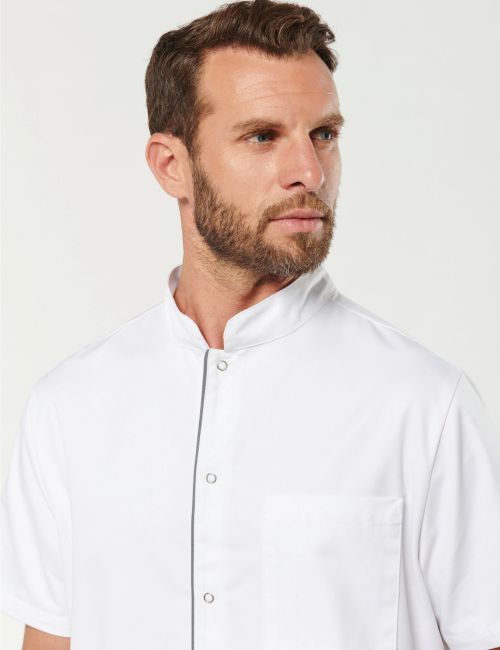 men's medical blouse with press studs (WK505)