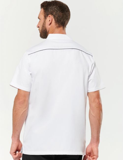 men's medical blouse with press studs (WK505)