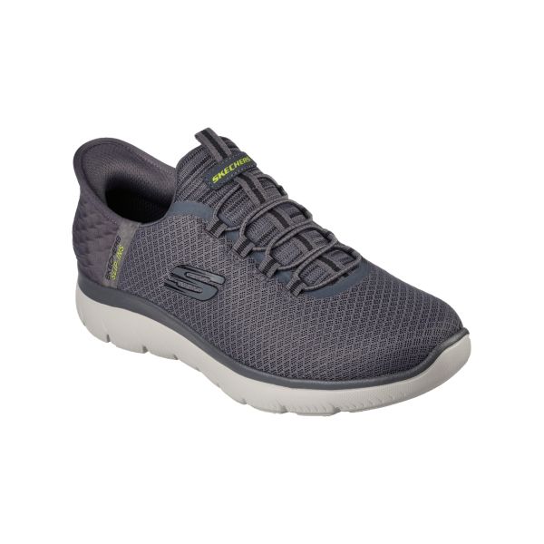 Rouwen Victor Leer Men's Skechers Slip-Ins anthracite gray sneakers (232457)