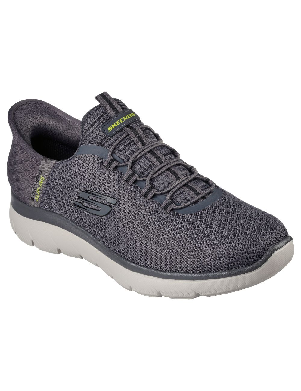 Rouwen Victor Leer Men's Skechers Slip-Ins anthracite gray sneakers (232457)