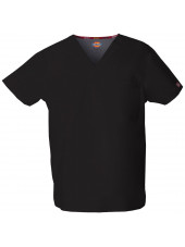 Blouse médicale Homme, Dickies, poche cœur, Collection "EDS signature" (83706), couleur noir, vue produit