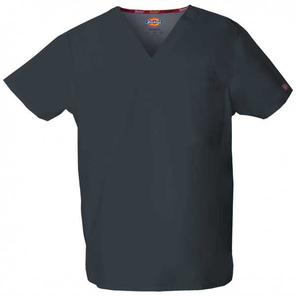 Blouse médicale Homme, Dickies, poche cœur, Collection "EDS signature" (83706), couleur gris anthracite, vue produit