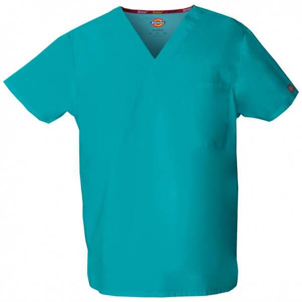 Blouse médicale Homme, Dickies, poche cœur, Collection "EDS signature" (83706), couleur teal blue, vue produit