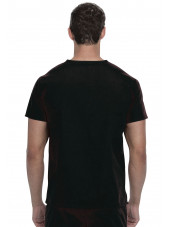 Blouse médicale Homme, Dickies, poche cœur, Collection "EDS signature" (83706), couleur noir, vue modèle dos