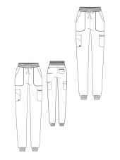 Pantalones médicos de mujer, Grey's Anatomy "Stretch" 5 bolsillos (GRSP527)