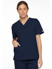 Men's V-Neck Medical Blouse, Dickies, 2 pockets, "EDS Signature" Collection (86706)