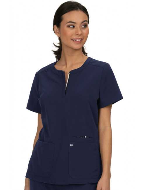 Blouse médicale Femme Koi "Retour à l'action", collection Koi Next Gen (1009) bleu marine face