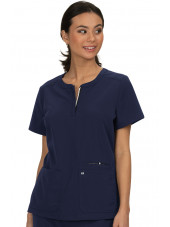 Blouse médicale Femme Koi "Retour à l'action", collection Koi Next Gen (1009) bleu marine face