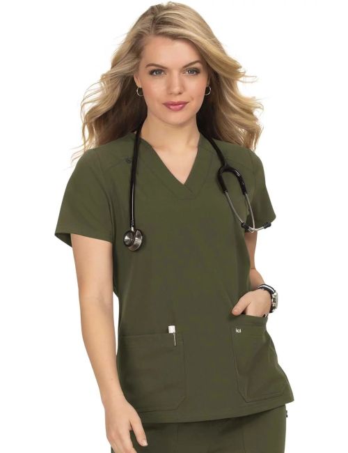 Koi Medical Blouse Mujer "Hustle and Heart", colección Koi Next Gen (1019)