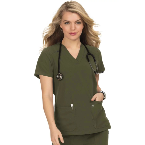 Koi Medical Blouse Mujer "Hustle and Heart", colección Koi Next Gen (1019)