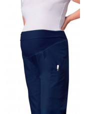 Pantalon médical Femme enceinte à élastique Cherokee (2092), couleur bleu marine vue zoom