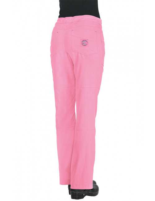 Pantalon médical Femme Koi "Peace", collection "Koi Lite" (721-) rose dos