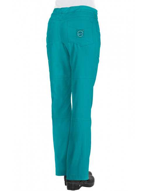 Pantalon médical Femme Koi "Peace", collection "Koi Lite" (721-) teal dos