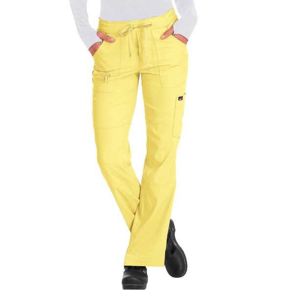 Pantalon médical Femme Koi "Peace", collection Koi Lite (721) jaune face