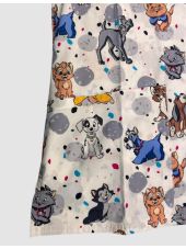 Original Women's Medical Gown "Mickey and Minnie", Tooniforms Disney Collection (TF747)