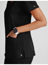 Blouse médicale Femme anti-statique (anti poils et cheveux) "Barco One", 4 poches (BOT5105)