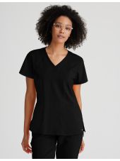 Blouse médicale Femme anti-statique (anti poils et cheveux) "Barco One", 4 poches (BOT5105)