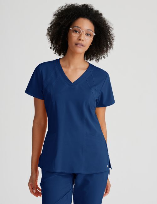 Blouse médicale Femme anti-statique (anti poils et cheveux) "Barco One", 4 poches (BOT5105)